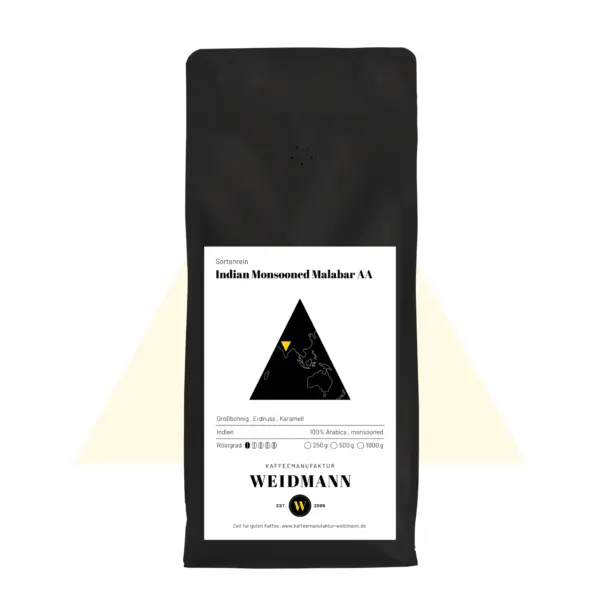 Indian monsooned Malabar AA . Kaffee